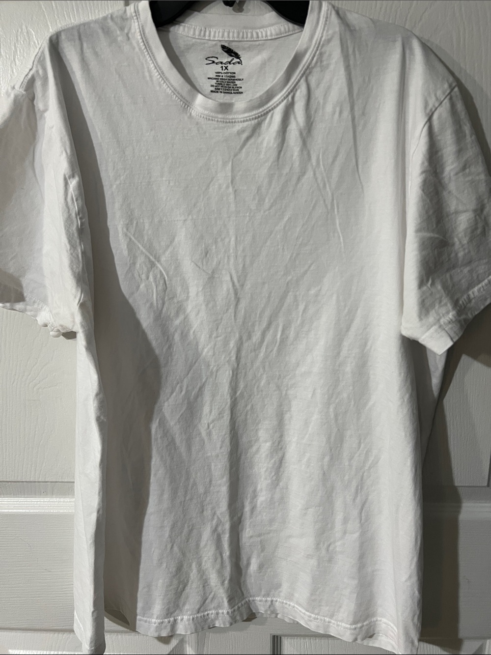 3 each SADA Classic Crew Neck T-Shirt in White